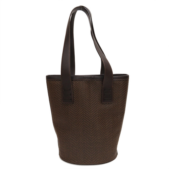 Loewe Handbags - LOEWE Tote Bag Braided Basket Bucket Brown Leather Ladies